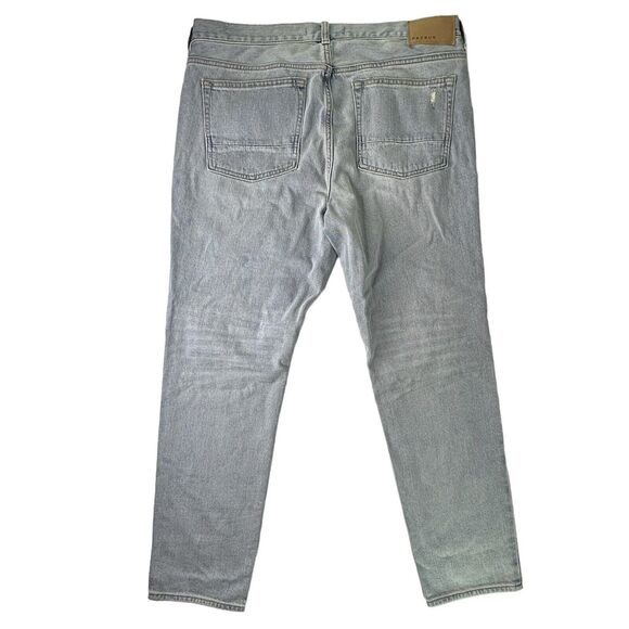 Pacsun Skinny Jeans Mens Sz 36 x 30 Light Wash Distressed Denim Blue Knee Holes - Picture 2 of 13
